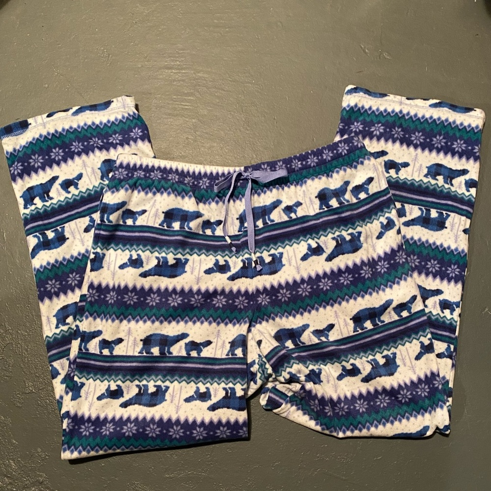 Cuddl Dud polar bear pajama pants